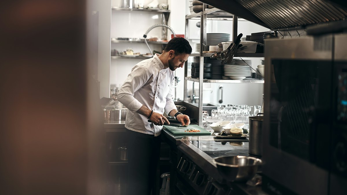 Hospitality kitchen practice session