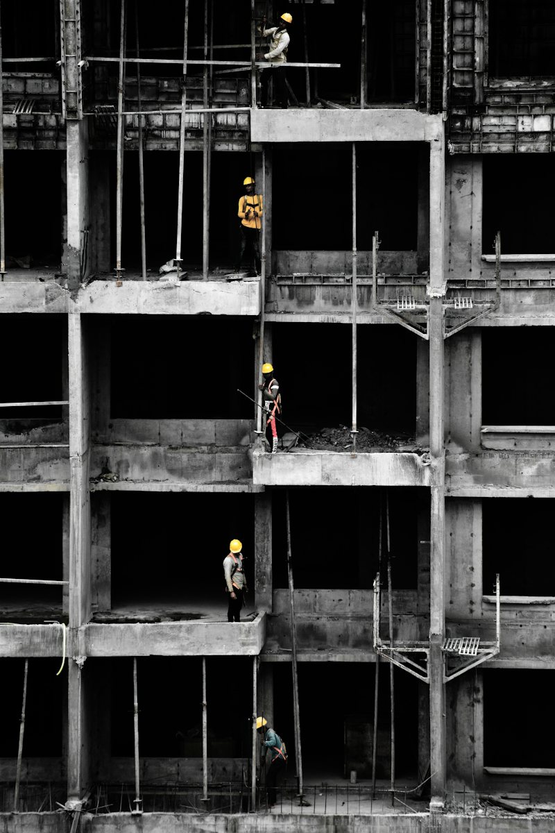 High-rise construction project