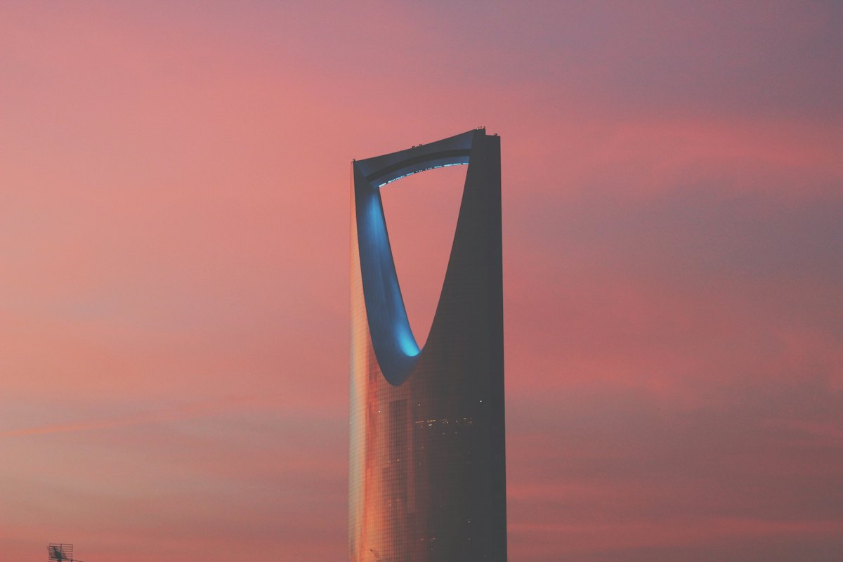 Riyadh skyline at dusk